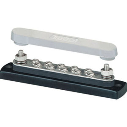 Picture of Blue Sea  130A AC/150A DC Polycarbonate Busbar w/ 10 Terminal Points 2301 19-3097                                            