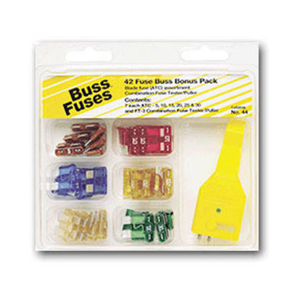 Picture of Bussman  42-Piece ATC Blade Fuse Assortment In Clamshell Pack NO.44 19-3126                                                  