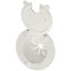 Picture of Zebra  Polar White Cable Hatch Access Door  19-3279                                                                          