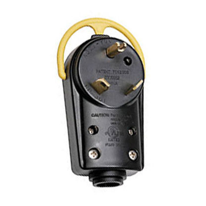 Picture of Arcon  Yellow 30A Power Cord Plug End 18203 19-3359                                                                          