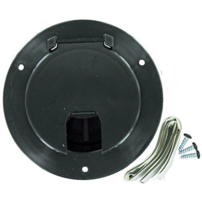 Picture of Valterra  Black 3-1/2"RO Non-Lockable Large Cable Hatch Access Door A10-2135BKVP 19-3370                                     