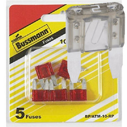 Picture of Bussman  5-Pack 2A ATM Gray Blade Fuse BP/ATM-2-RP 19-3432                                                                   