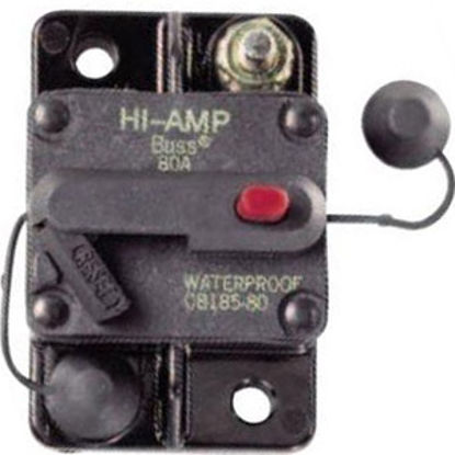 Picture of Bussman TYPE III 135A/ 42V Manual & Switchable Reset Circuit Breaker BP/CB185-135 19-3484                                    