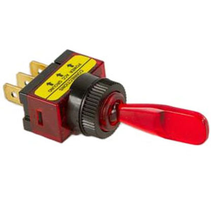 Picture of Battery Doctor  Red 12V/ 20A Lighted Toggle Switch 20500 19-3646                                                             