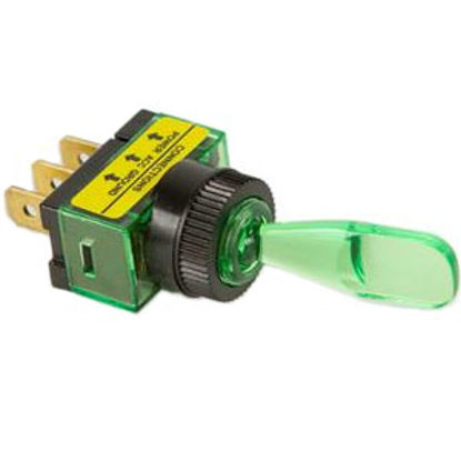 Picture of Battery Doctor  Green 12V/ 20A Lighted Toggle Switch 20501 19-3647                                                           