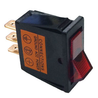 Picture of Battery Doctor  Red 20A Lighted Rocker Switch 20532 19-3661                                                                  