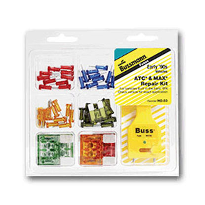 Picture of Bussman  45-Piece ATC/Maxi Blade Fuse Assortment In Clamshell Pack NO.53 19-3803                                             