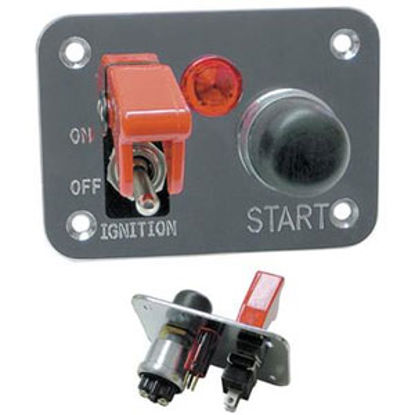 Picture of Battery Doctor  Universal Polished Aluminum Generator Start Switch Panel 20280 19-3901                                       