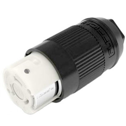 Picture of Furrion  Black 50A Female Power Cord Plug End 381684 19-3992                                                                 