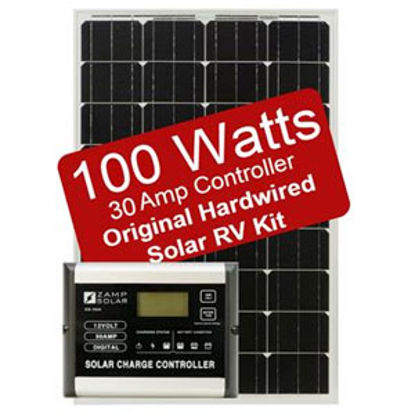 Picture of Zamp Solar  100W/ 5.6A Hardwired Solar Kit  19-4043                                                                          