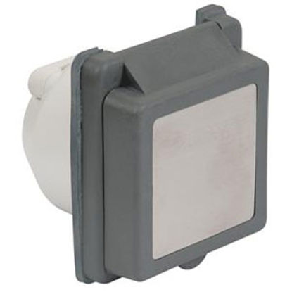 Picture of Marinco  Gray 125V/ 30A Single Indoor/Outdoor Receptacle 301ELRV.G 19-4083                                                   