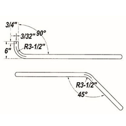 Picture of Cummins Onan  1-1/2" Dia 90/45 Deg Bend Generator Tailpipe for Cummins Onan 046-00745 19-4229                                