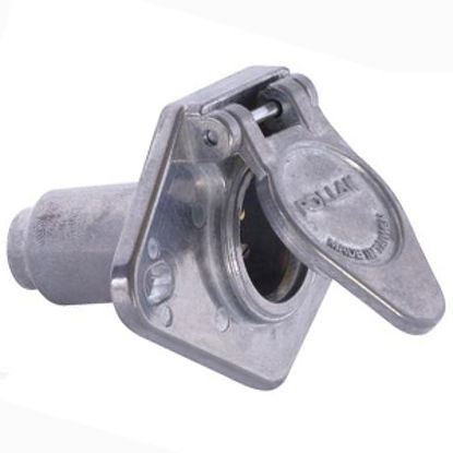 Picture of Pollak  6 Way Socket Trailer Connector Adapter P609 19-4555                                                                  