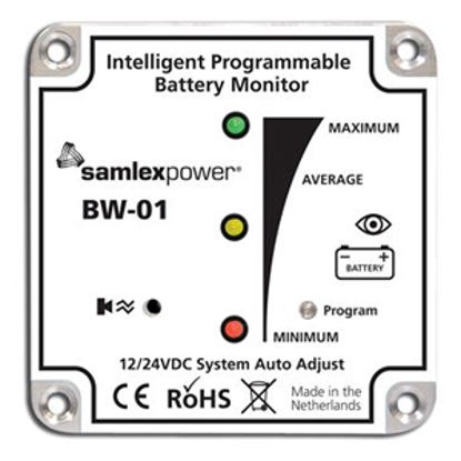 Picture of Samlex Solar  Battery Monitor w/LED Indicators BW-01 19-4743                                                                 
