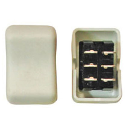 Picture of Diamond Group  White/ Biscuit 125V/ 16A DPST Rocker Switch For Water Heaters DG2E21VP 19-5011                                