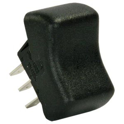 Picture of JR Products  Black 125V/ 8A SPDT Rocker Switch 13915 19-5517                                                                 