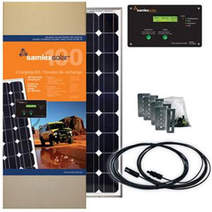 Picture of Samlex Solar  100W 22.93V Solar Kit SRV-100-30A 19-6421                                                                      