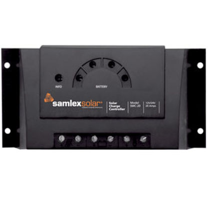 Picture of Samlex Solar  20A Battery Charger Controller for Samlex 12V/24V Solar Batteries SMC-20 19-6424                               