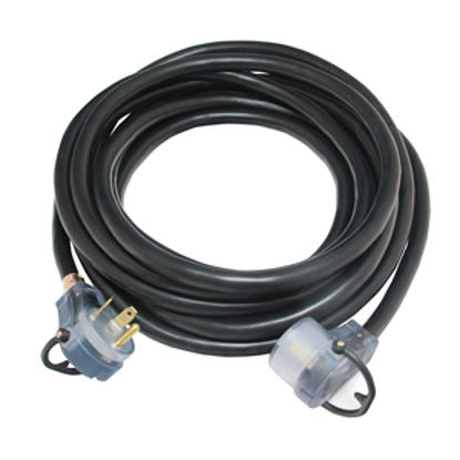 Picture of Mighty Cord Mighty Cord (TM) 50' L 50A Black Power Cord A10-5050EHLED 19-6461                                                