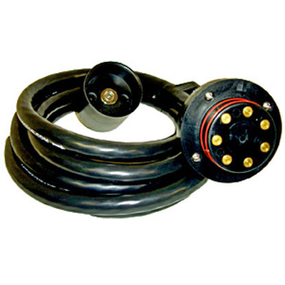 Picture of EZ Connector EZS7 Series 7-Way Pin Trailer End Trailer Connector w/4' Cable S7-07 19-6924                                    