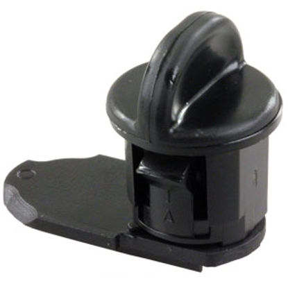 Picture of JR Products  Black Plastic Thumb Lock 433BK-A 20-0074                                                                        