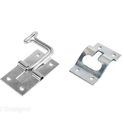 Picture of RV Designer  Zinc Finish Metal 90 deg T-Style Entry Door Holder E273 20-0129                                                 