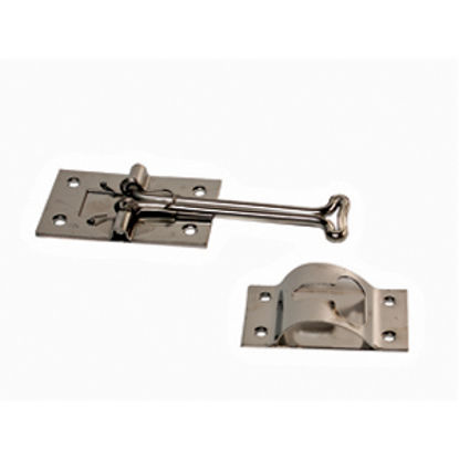 Picture of RV Designer  SS 4" Straight T-Style Entry Door Holder E224 20-0176                                                           
