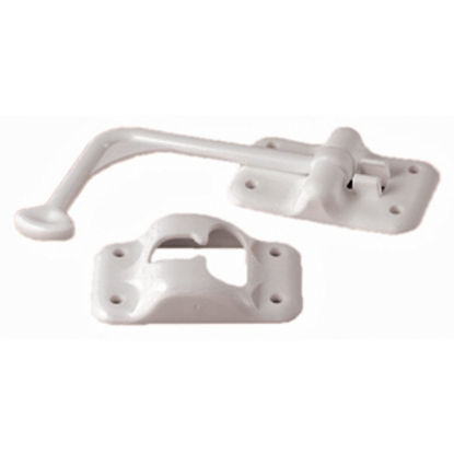 Picture of RV Designer  White Plastic 90 deg T-Style Entry Door Holder E250 20-0180                                                     