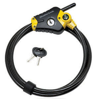 Picture of Master Lock  6' x 3/8" Python Adjustable Cable Lock 8413DPF 20-0225                                                          