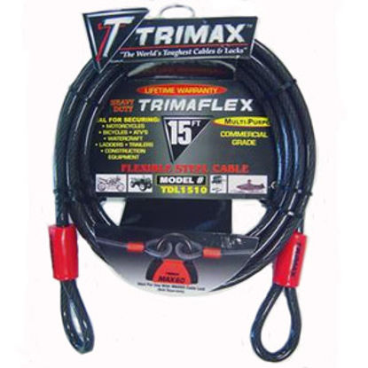 Picture of Trimax Locks  15' Multi-Use Security Cable TDL1510 20-0390                                                                   
