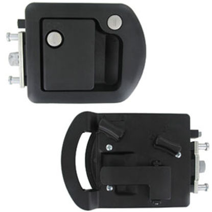 Picture of Trimark  Black Steel Dead Bolt Entry Door Latch For 1.39-1.78"Thk Door 060-1650 20-0430                                      