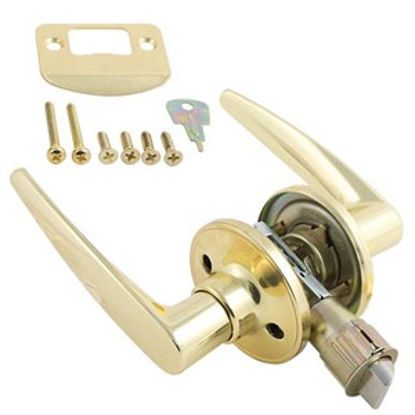 Picture of AP Products  Brass Entry Door Lock 013-230 20-0439                                                                           