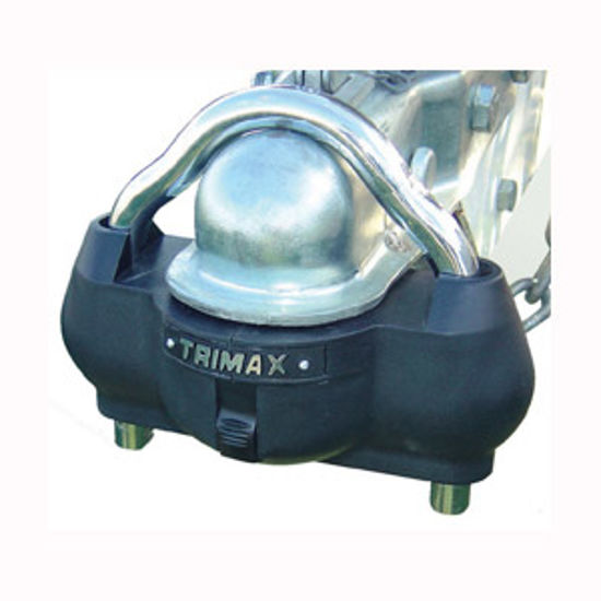 Picture of Trimax Locks  2-5/16" Steel Hitch Ball & Clamp Trailer Coupler Lock UMAX100 20-0462                                          