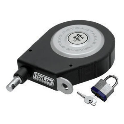 Picture of ToyLok  15' Cable Lock w/Key Type Padlock 337120 20-0492                                                                     
