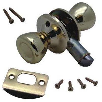 Picture of AP Products  Polished Brass Dead Bolt Entry Door Latch For Passage Door 013-203 20-0581                                      