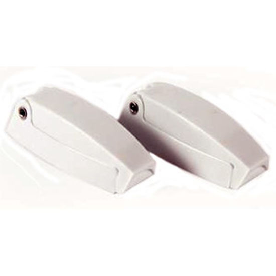 Picture of Camco  2-Pack Plastic White C-Clip Style Baggage Door Catch 44173 20-0611                                                    