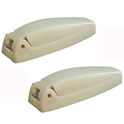 Picture of Prime Products  2-Pack ABS Col White Bullet Style Baggage Door Catch 18-5081 20-0646                                         