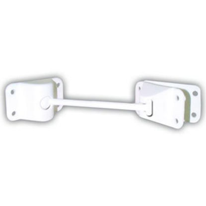 Picture of JR Products  White Plastic 6" Straight Entry Door Holder 10475 20-0709                                                       