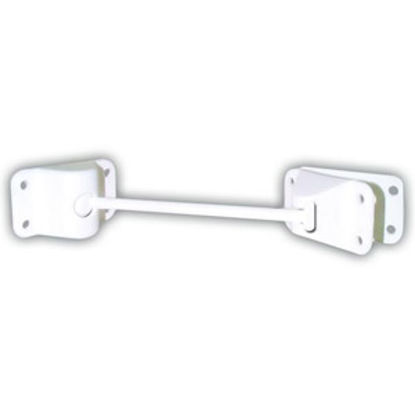 Picture of JR Products  White Plastic 10" Straight Entry Door Holder 10482 20-0710                                                      