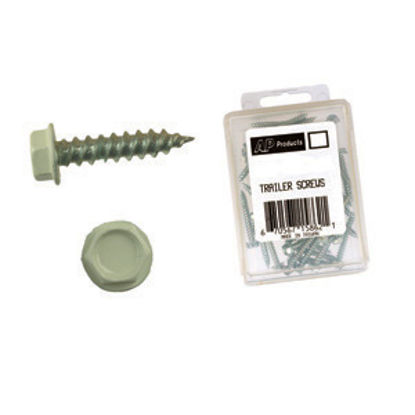 Picture of AP Products  50-Pack Polar White 8 x 3/4" MH/RV Hex Washer Head Screw 012-TR50 W 8 X 3/4 20-0805                             