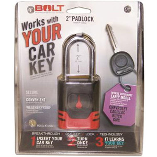 Picture of BOLT Locks  Steel Key Padlock For Early Chevy/Cadillac/Buick/GMC Model Keys 7018517 20-0861                                  