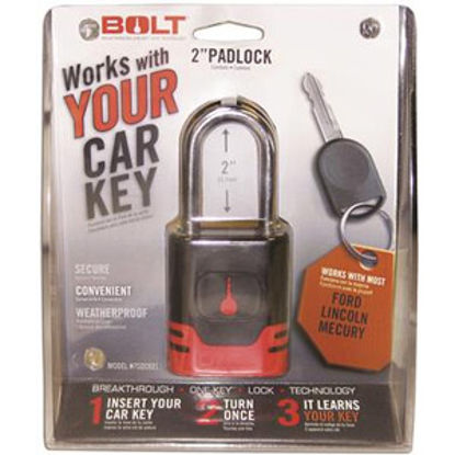 Picture of BOLT Locks  Steel Key Padlock For Ford/Lincoln/Mercury Model Keys 7018519 20-0863                                            