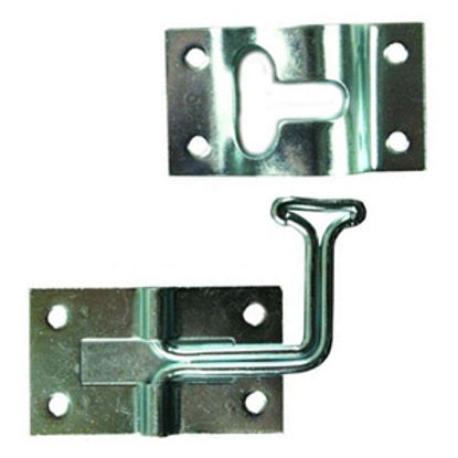 Picture of JR Products  Zinc Finish Metal 90 deg Entry Door Holder 11775 20-0893                                                        