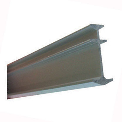 Picture of JR Products  Silver Aluminum Window Curtain Track 80241 20-0948                                                              