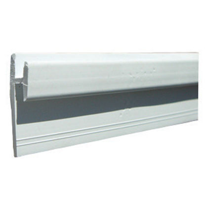 Picture of JR Products  White Plastic Window Curtain Track 80401 20-0952                                                                