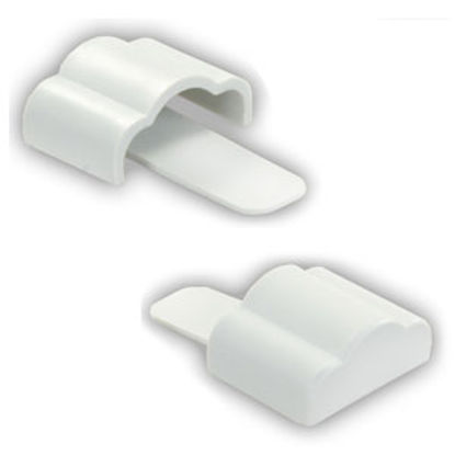 Picture of JR Products  2-Pack Polar White Side Molding End Cap 49615 20-1142                                                           