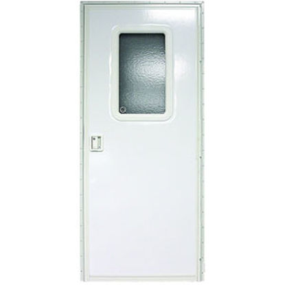 Picture of Lippert  Polar White Left Opening 30"W x 72"H Square Entry Door V000149585 20-1143                                           