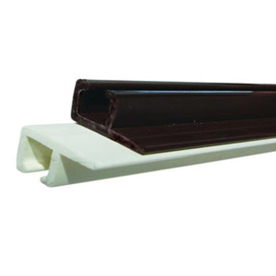 Picture of JR Products  96"L White Plastic Ceiling Mount Door Track 80291 20-1157                                                       