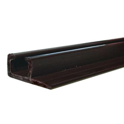 Picture of JR Products  96"L Brown Plastic Ceiling Mount Door Track 80311 20-1159                                                       
