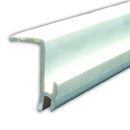 Picture of JR Products  White Plastic Window Curtain Track 80371 20-1164                                                                